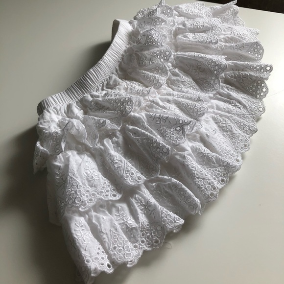 6M Baby Girls: White Skirt - Picture 2 of 3